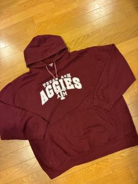 USA���A�� AGGIES �傫��sizeXL used ���C�� �v���I�[�o�[