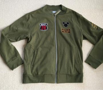 ディズニー・ミッキーマウスミリタリー風ジップアップジャケット