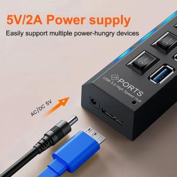 �y�����i���zUSB�n�u �|�[�g7�@�X�C�b�`ON/OFF�@�\����