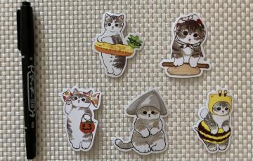 �L �C���X�g �V�[�� �X�e�b�J�[ 5���Z�b�g �~�j���^�[85�~������ ������