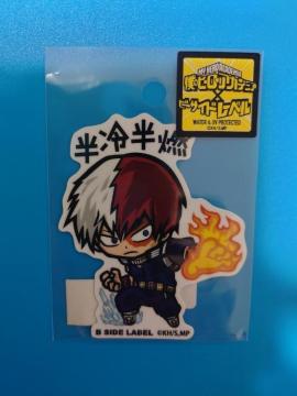 ステッカー◇僕のヒーローアカデミア 轟焦凍◇ビーサイドレーベル B SIDE LABEL