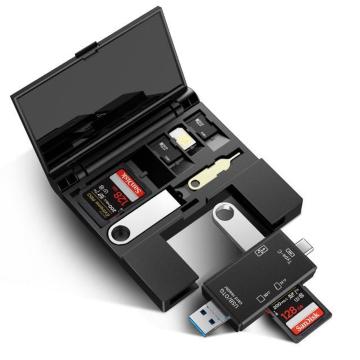 iphone SD�J�[�h���[�_�[Type-C/Micro���[�{�b�N�X�^ 3in1 ���@�\�E�����x�]�� ���[�{�b�N�X�^ USB3.0