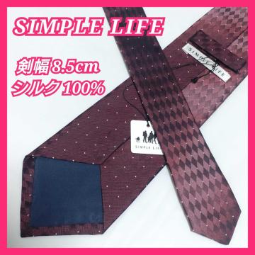 SIMPLE LIFE �V���N100% ���{�� �l�N�^�C �h�b�gx�i�q�� �{���h�[ ����8.5cm