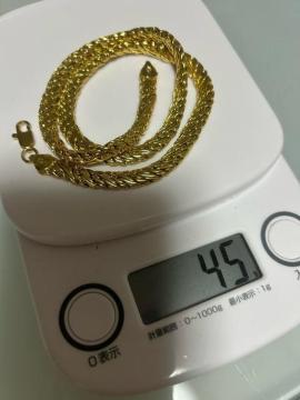 750����@�S�[���h�l�b�N���X�@�약�`�F�[���l�b�N���X�@45g  ��i����