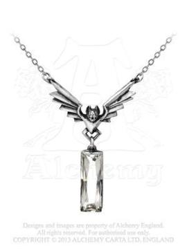 ALCHEMY GOTHIC: Chrysler Bat Crystal pendant
