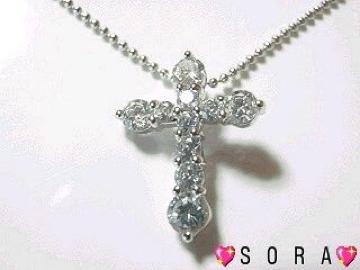 【SILVER 925刻印入】クロスネックレス T