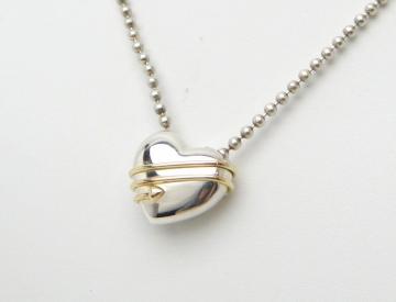 TIFFANY&CO. eBt@j[ n[gA[ lbNX y_g 750YG SV925USEDyz