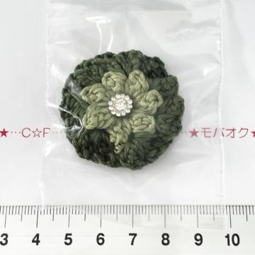 29*ハンドメイド♪ポコポコお花モチーフ ガラスビジュー付き 4