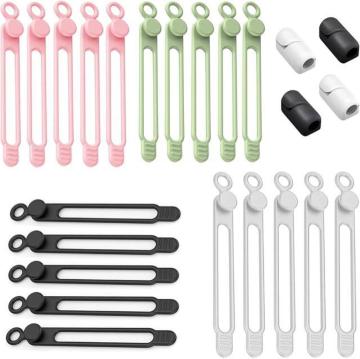 �P�[�u���N���b�v �y�����t���^�C�v�E���R�ɒ����E���֗��z �P�[�u���z���_�[ �P�[�u���܂Ƃ߂錋���o���h (4�F�Z�b�g, 20�{)