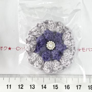 29*ハンドメイド♪ポコポコお花モチーフ ガラスビジュー付き 8