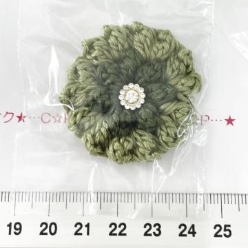 29*ハンドメイド♪ポコポコお花モチーフ ガラスビジュー付き 12