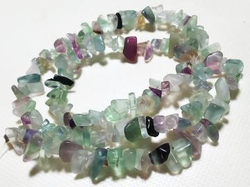 天然石★フローライト さざれ 1連