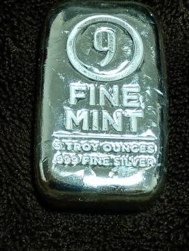 9Fine Mint ���� �V���o�[�o�[ 5�I���X (��155.5g) .999 Fine Silver �L���X�g�o�[