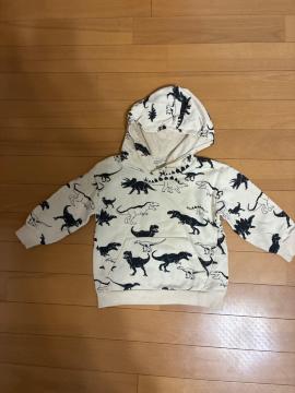 H&M �L�b�Y �������p�[�J�[ 98/104cm (3-4T) �A�C�{���[ �t�[�h�t��
