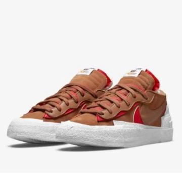 NIKE BLAZER LOW SACAI Tan 28.5cm iCL TJC