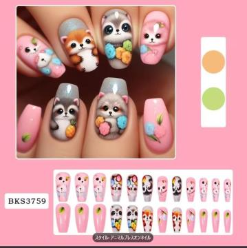 �����X���i490�~��24���� ���킢���L�����N�^�[�����v���X�I���l�C���A�t���[�������y�b�g�f�U�C�� �����p�t�F�C�N�l�C��