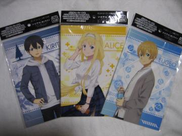 ソードアート・オンライン  アリシゼーション A5ノート 全3種セット サントリー