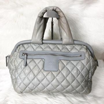 【良品】CHANEL シャネル ハンドバッグ ボーリングバッグ コココクーン マトラッセ