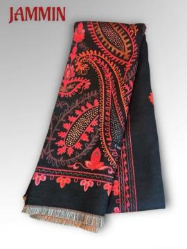 ペーズリー柄カシミヤストール アジアン マフラー エスニック ストール カシミア