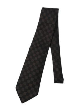 ☆LOUIS VUITTON ルイヴィトン ダミエ柄 ネクタイ シルク/メンズ☆美品