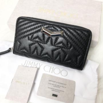 �y���i�zJIMMY CHOO �W�~�[�`���E �����z �X�^�[ �L���e�B���O �X�e�b�` ���E���h�t�@�X�i�[ �u���b�N ���U�[
