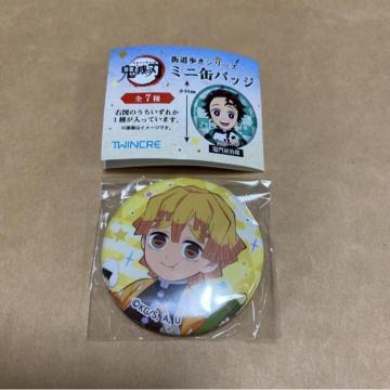 鬼滅の刃 街道歩きシリーズ ミニ缶バッジ 我妻善逸