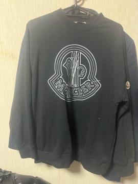 MONCLER �����N���[�� �X�E�F�b�g �g���[�i�[ �u���b�N ���S