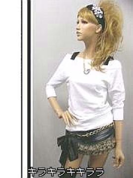 《New》Diva系★肩open*バックルベルト付・TOPS<ホワイトM>