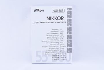 Nikon AF-S DX  55-300mm f4.5 ED VR gp