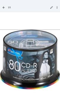 �o�[�x�C�^���W���p��(Verbatim Japan) ���y�p CD-R 80�� 50�� �z���C�g�v�����^�u�� 48�{��