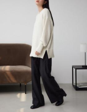 AZUL/ニット★モヘアライクなアイボリーふわニット