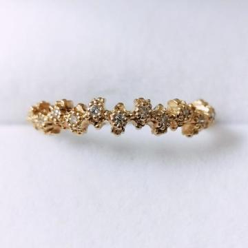 AHKAH �A�[�J�[ �_�C�������h �C�}�W�� �����O K18YG 0.05ct 1.7g