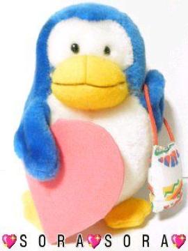 超キュート【ペンギン&バッグ】ぬいぐるみ