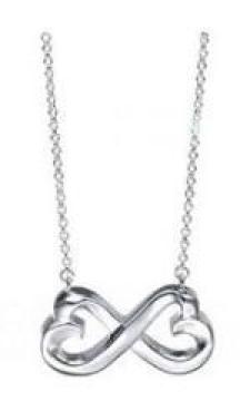 【プラチナ】Wラビングハートネックレス 箱付