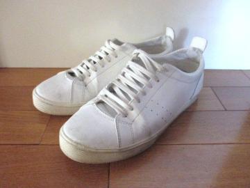 □ZARA/ザラ ホワイト スニーカー/メンズ/42/27.5cm