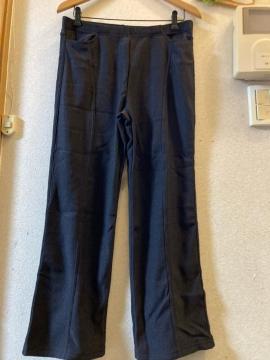 3L未使用グレー杢裏ベロアセンターシームパンツ