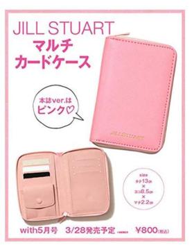 with雑誌付録★ジルスチュアート★マルチカードケース ピンク
