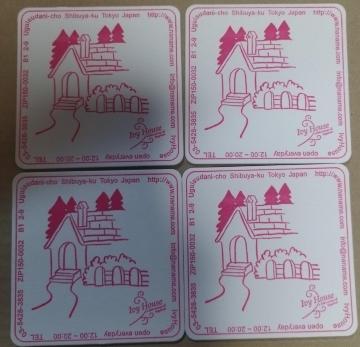 おうちと森 IVY HOUSE ショップカード 兼 コースター 紙もの