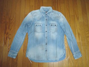 TMT _[WH fjVc S CfBS EGX^ DENIM SHIRT Vc
