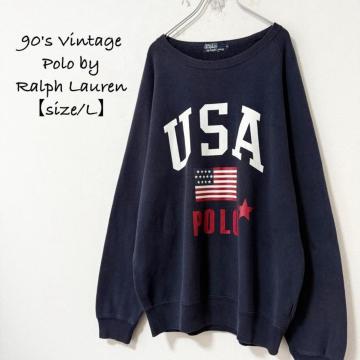90sPolo RalphLauren|t[XEFbgOUSA/AJ/lCr[/ԁL