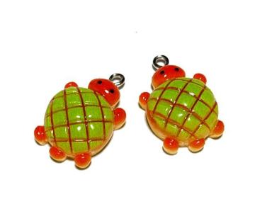118 樹脂パーツ 2個 メロンパンみたいな亀さん かめ カメ◯