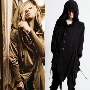 ViROEN۴ LAYERED FRILL DRAPE MODS COAT M