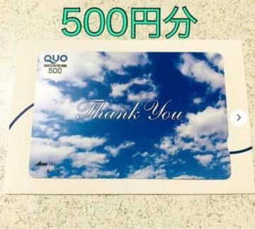 ����85�~��QUO�J�[�h 500�~�����N�I�J�[�h �� Thank You���������i