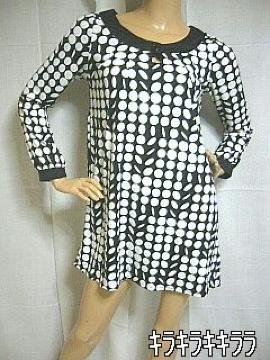 《New》レトロガーリー★ドット柄*チュニックワンピ