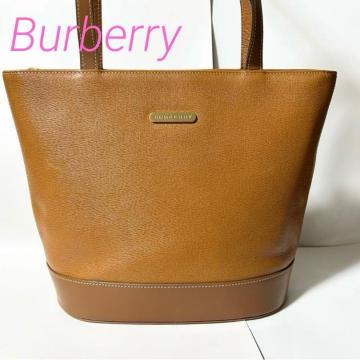 BURBERRY �o�[�o���[ ���U�[ �g�[�g�o�b�O �V�����_�[�o�b�O ���f�B�[�X �����Y �u���E��