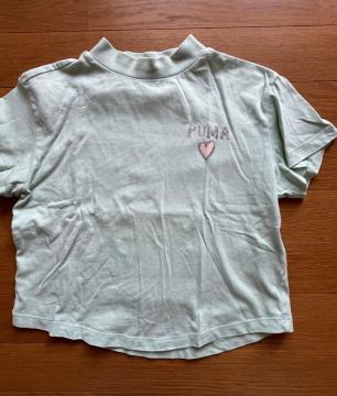 PUMA �v�[�} �L�b�Y T�V���c 140 �~���g�O���[�� ���S �n�[�g ���� �g�b�v�X ���̎q