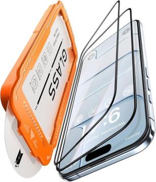 iphone Air保護ガラスフィルム 2枚セット 高強硬度耐衝撃 气泡なし自動吸着 貼付け簡単 クリア画質 高光沢 ブルーライト