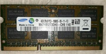 yizDDR3 SODIMM 4GB SAMSUNG M471B527DH0-CH9 [DDR3-1333 PC3-106]-