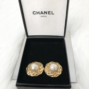 �y���i�z CHANEL �V���l�� ���B���e�[�W �C�������O �t�F�C�N�p�[�� �S�[���h�J���[ ��U��