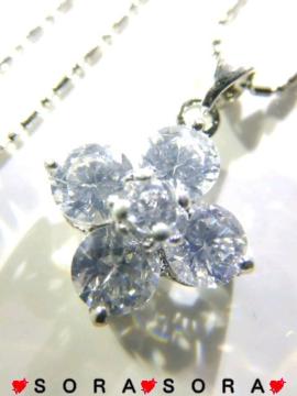 【ローズマリー】キュービックジルコニアネックレス 巾着袋付